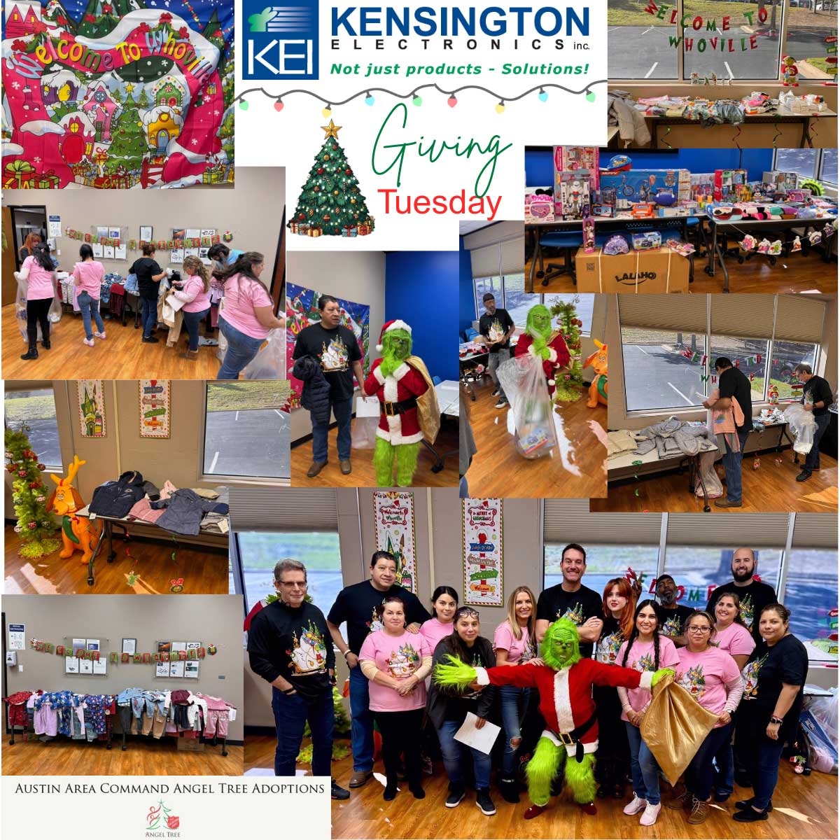 Honoring Giving Tuesday at Kensington Electronics